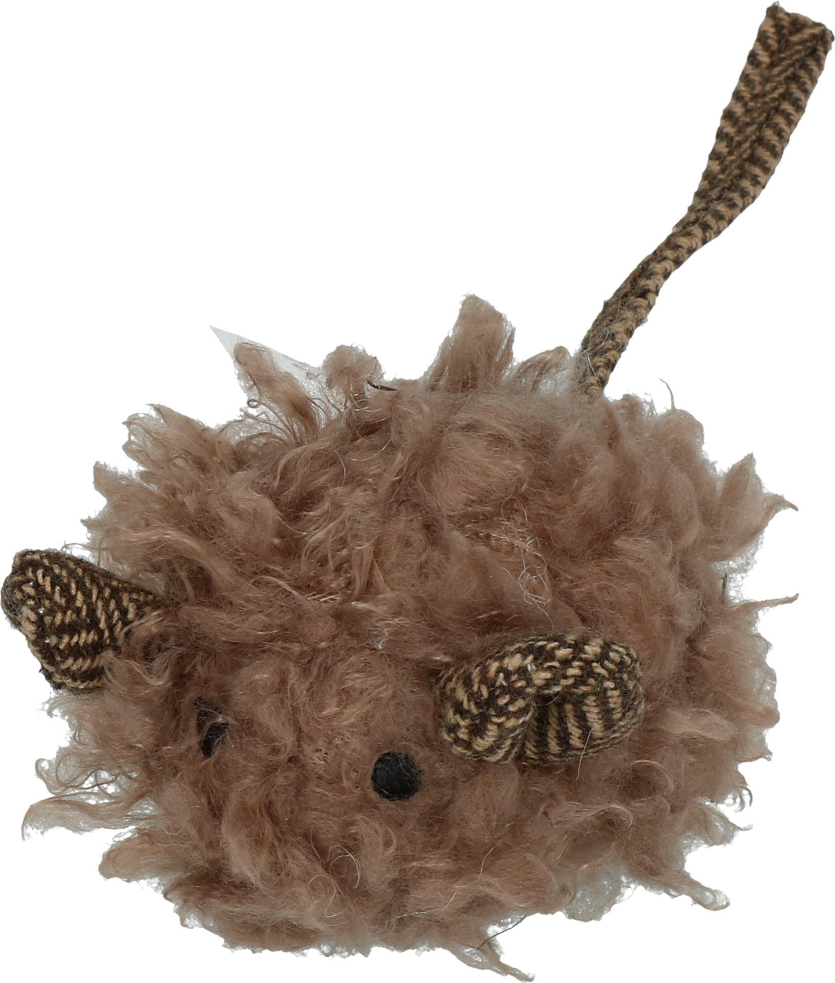 Woolly luxury mouse brown cat toy
