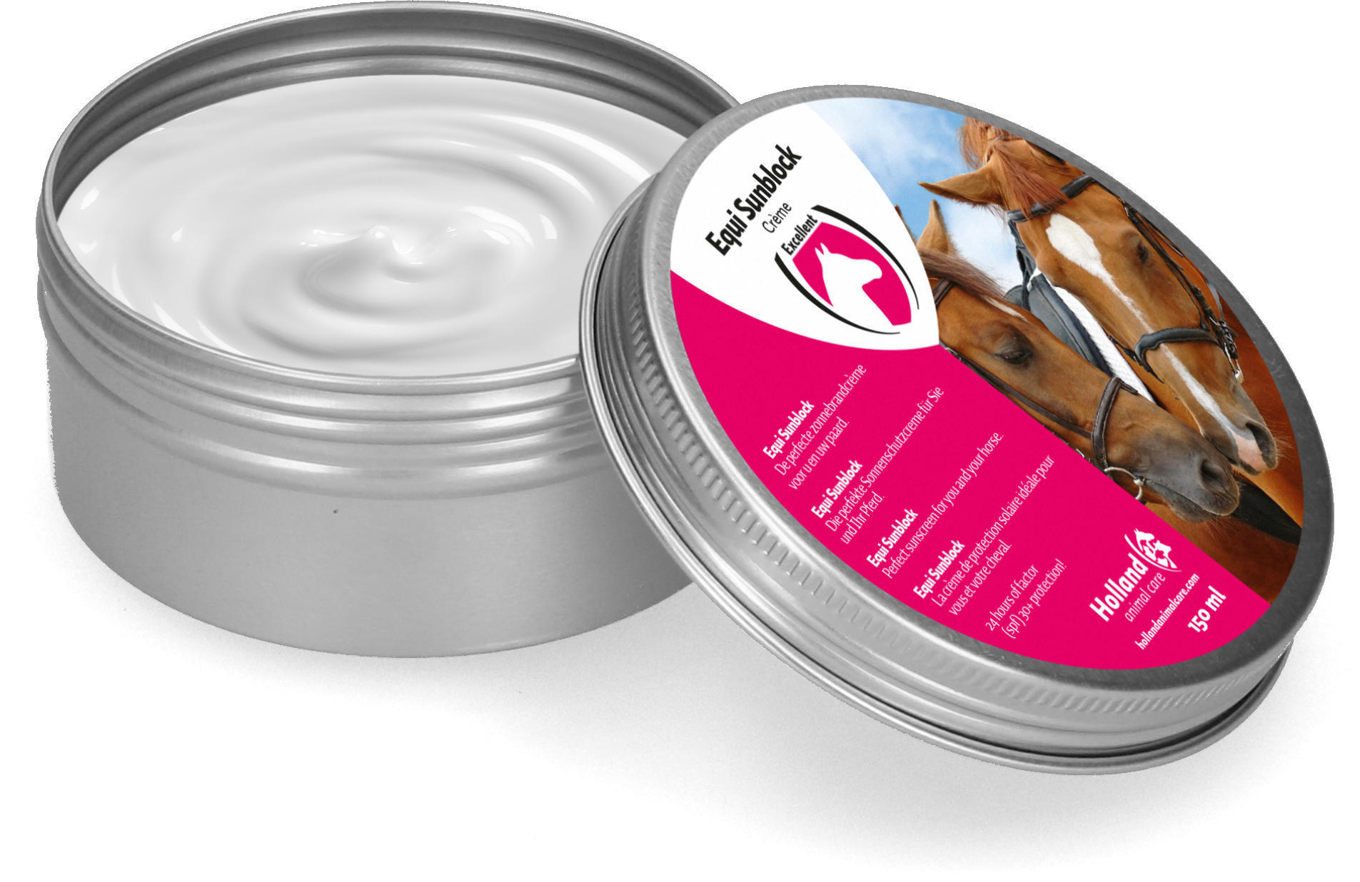 Horse cream for sunburn, horse care