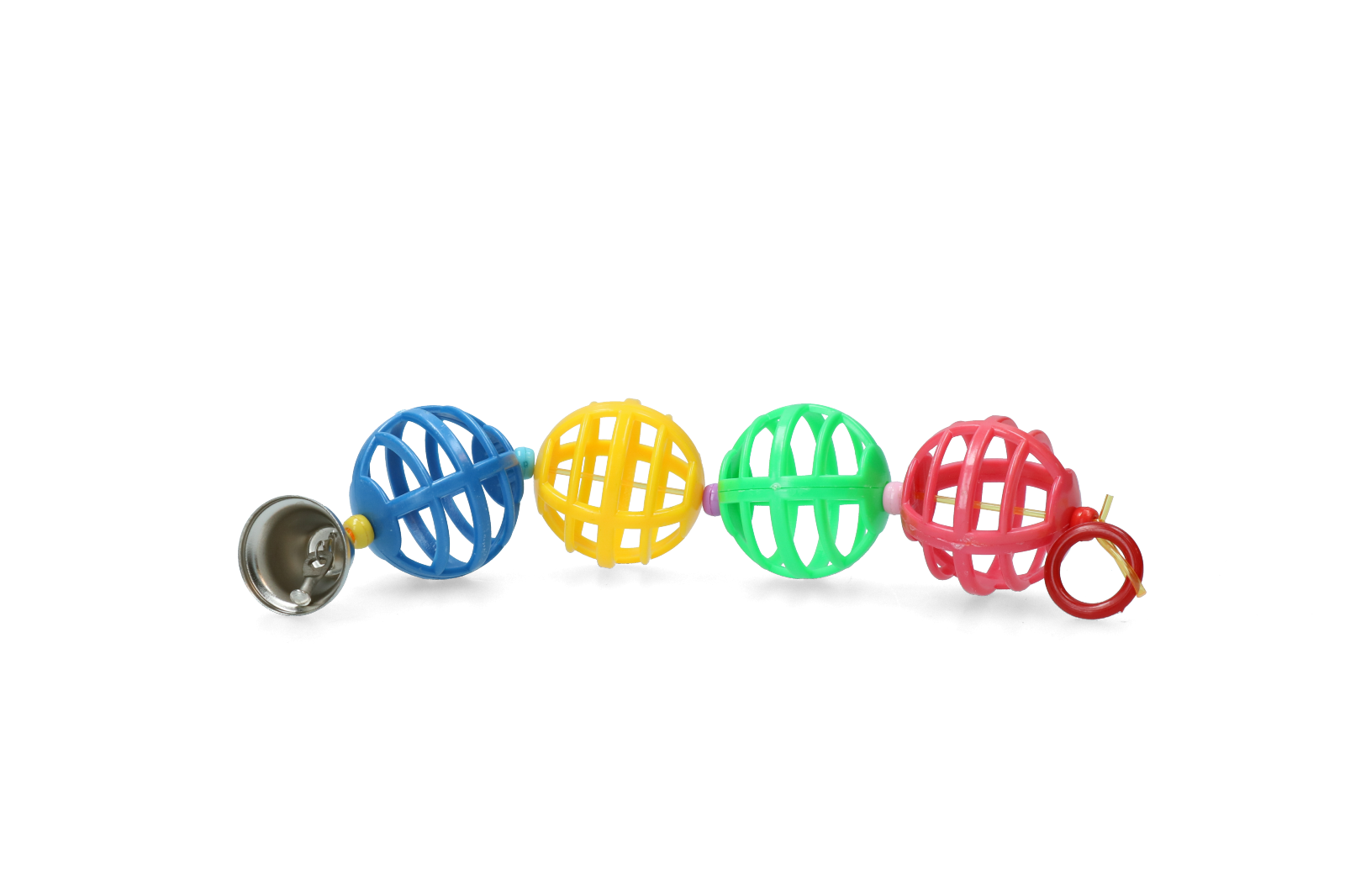 Ball game with rattle bird parrot game
