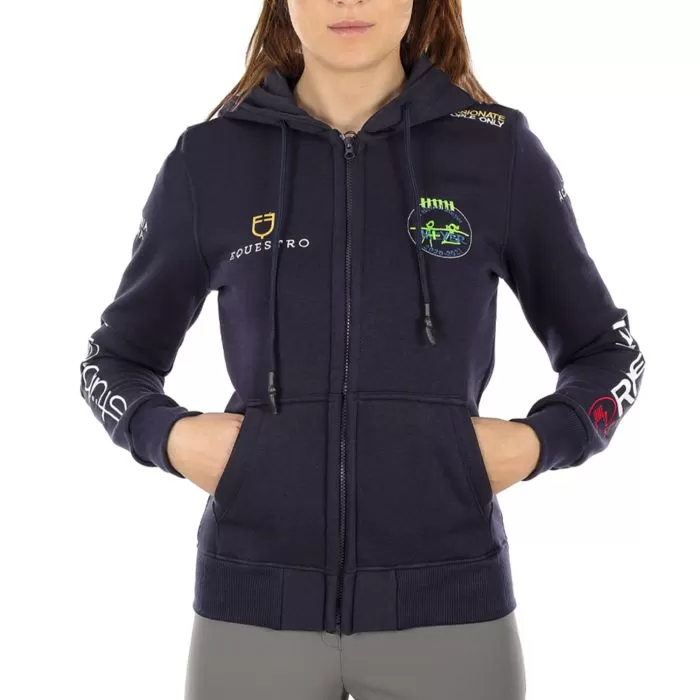 Padded sweater with hood