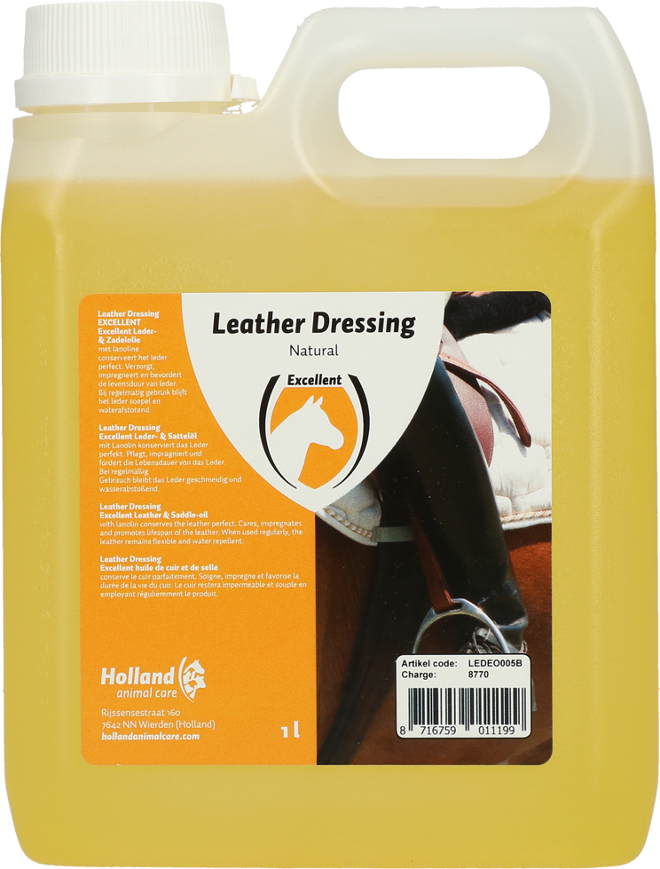 Leather and saddle care natural oil