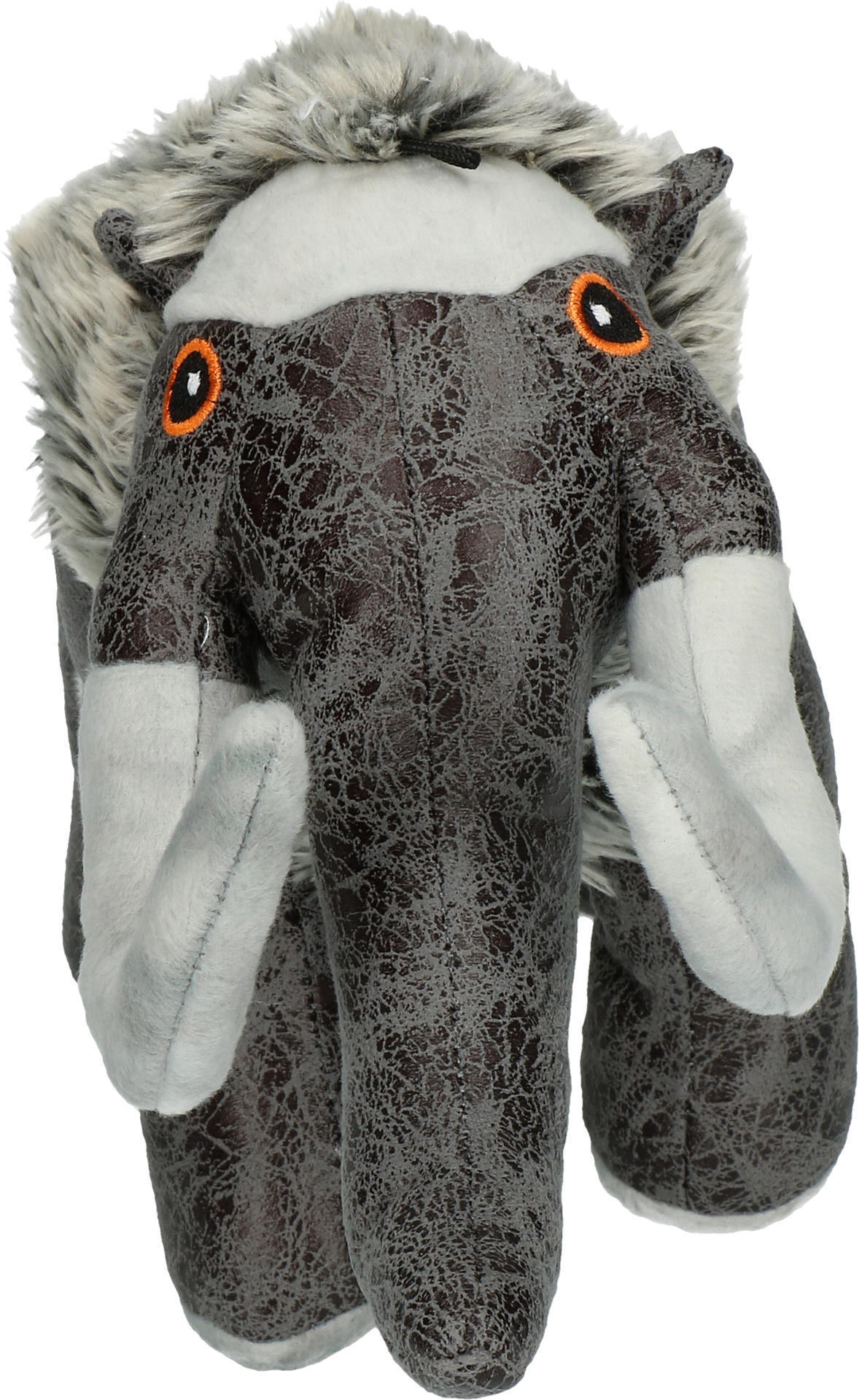 grey mammoth soft dog toy