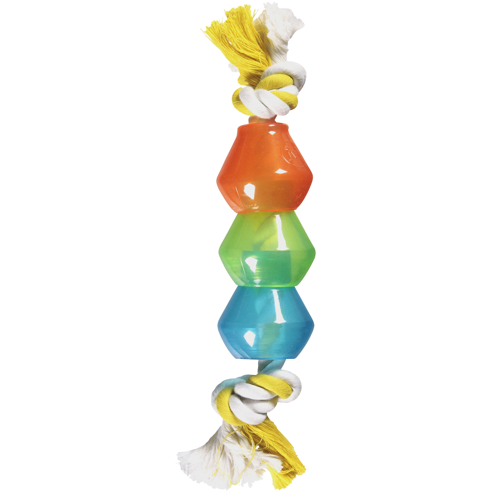 Floss rope and reward wall fillable dog toy S 18-23 cm