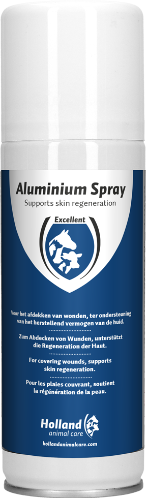 Wound healing aluminium spray
