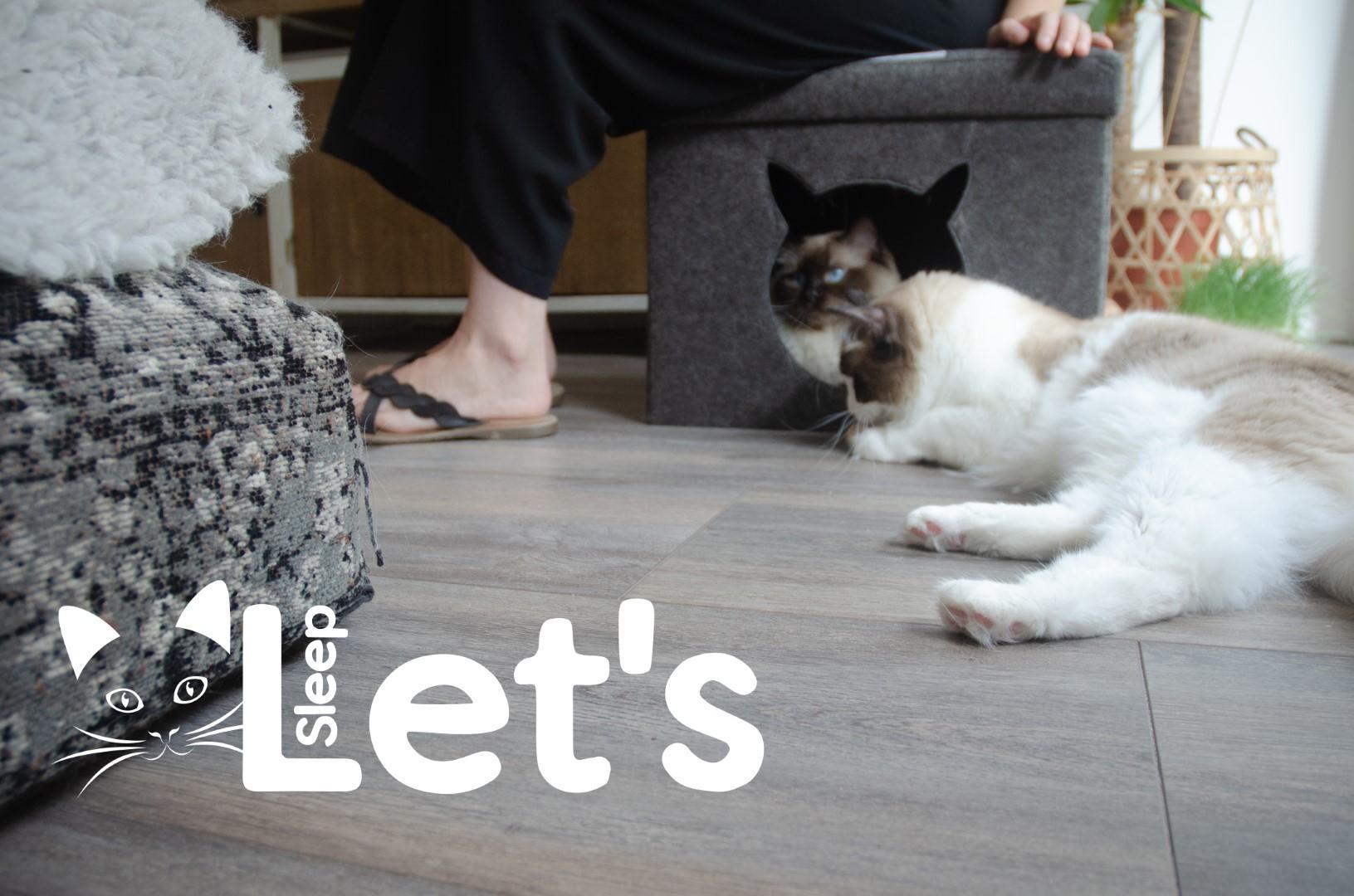 Sleep light-dark grey Pet Cube cat bed