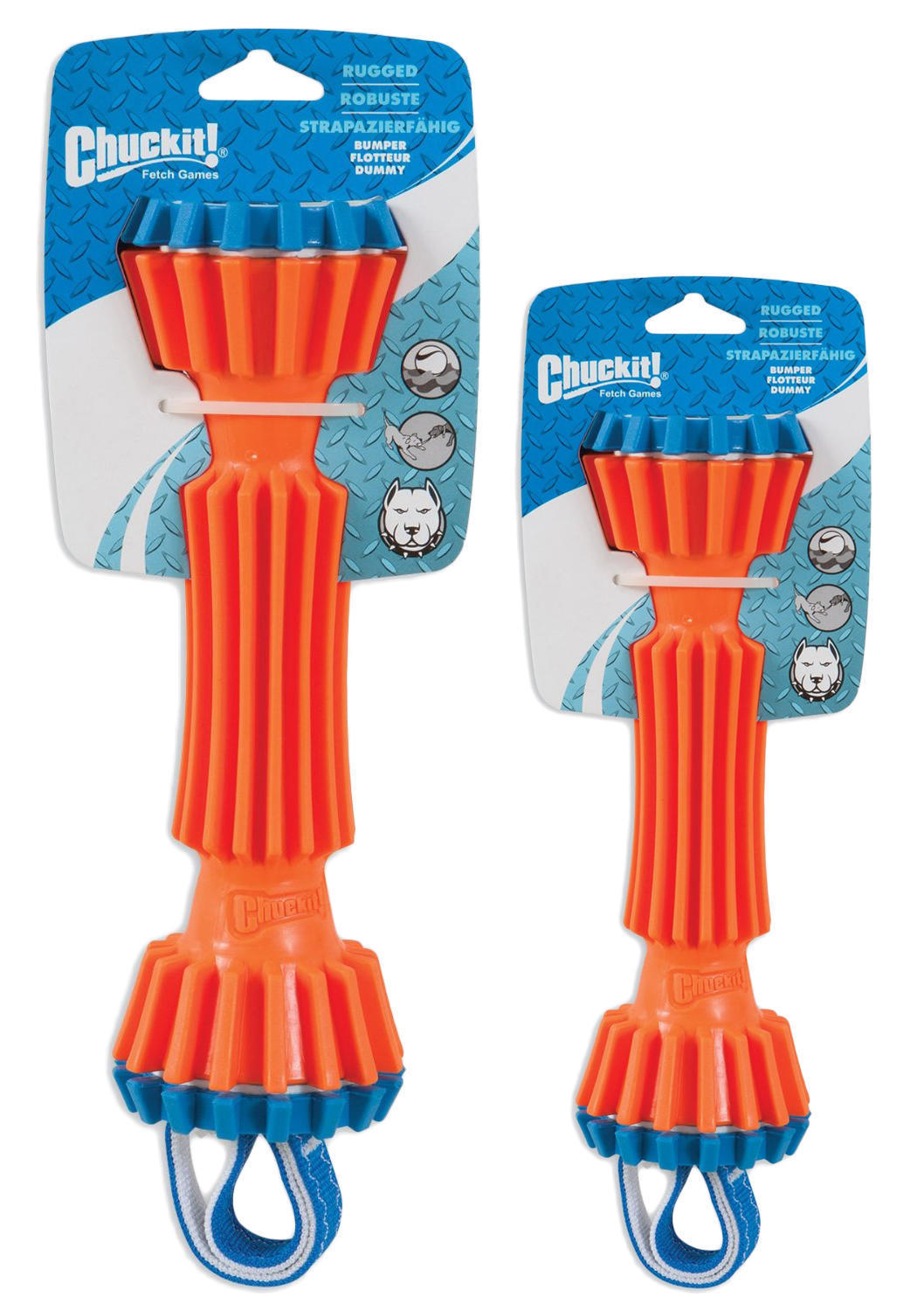 Strong 20 cm small dog toy with uneven L2 nylon strap