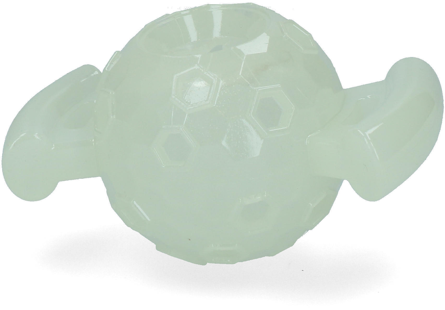 Treat light up dog ball with handles