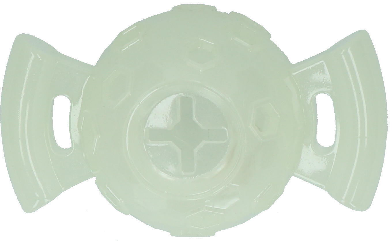 Treat light up dog ball with handles