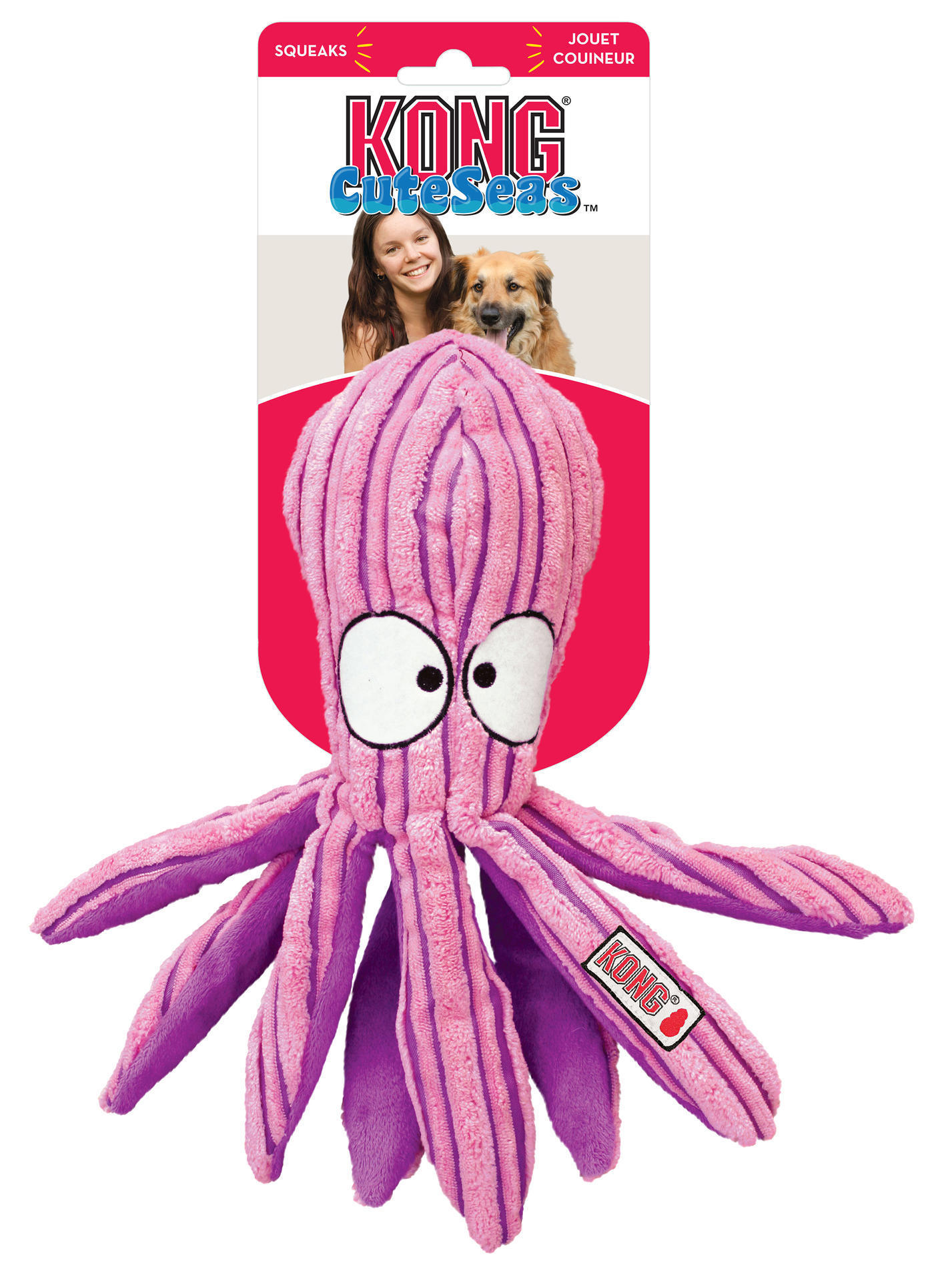 Cuteseas octopus plush dog toy small