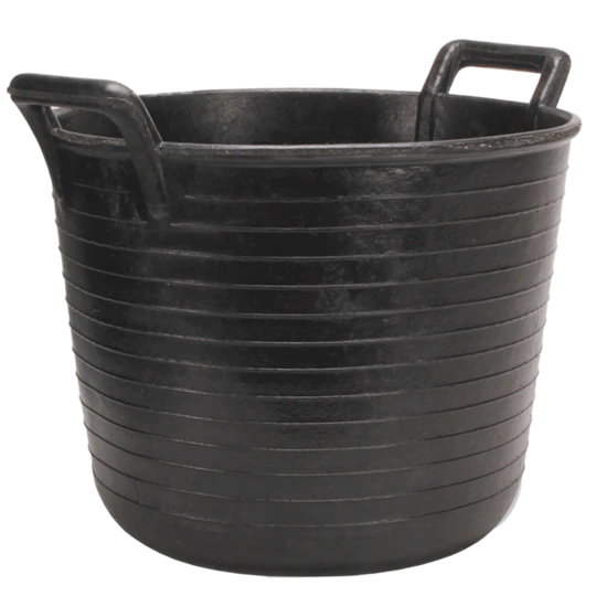 Rubber feeding trough 33 l horse feeding trough