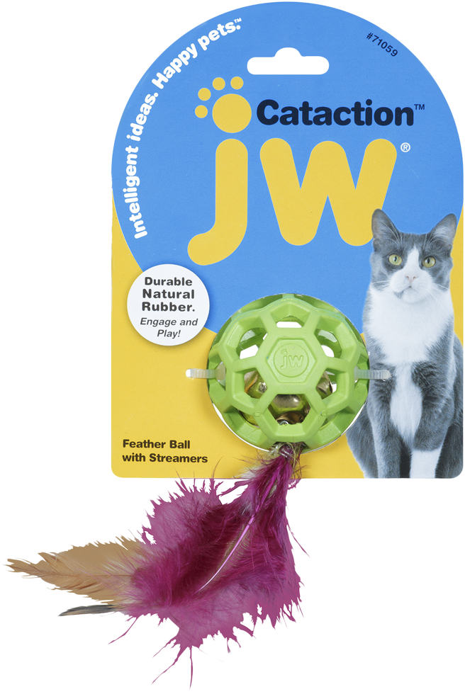 Cataction pen-ball with bell cat toy