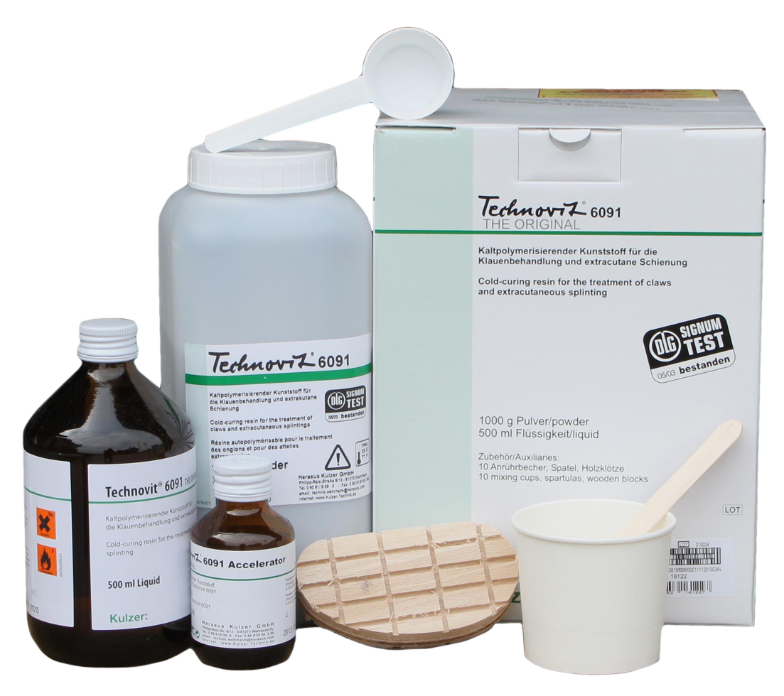 Plus hoof treatment set for 10 treatments with accelerator, cattle, hoof care