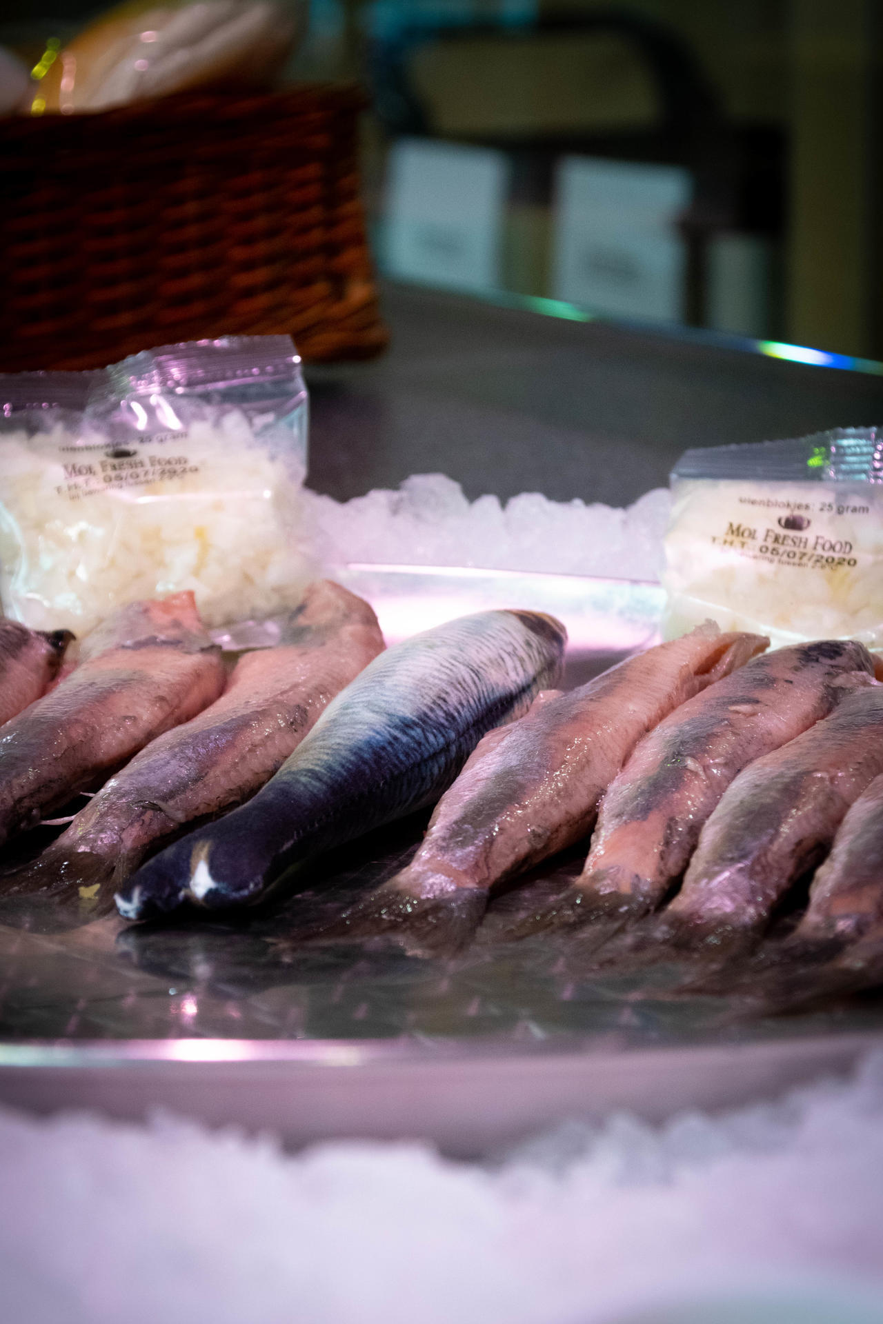 Fully crochet rainbow trout S 20cm, cat toy