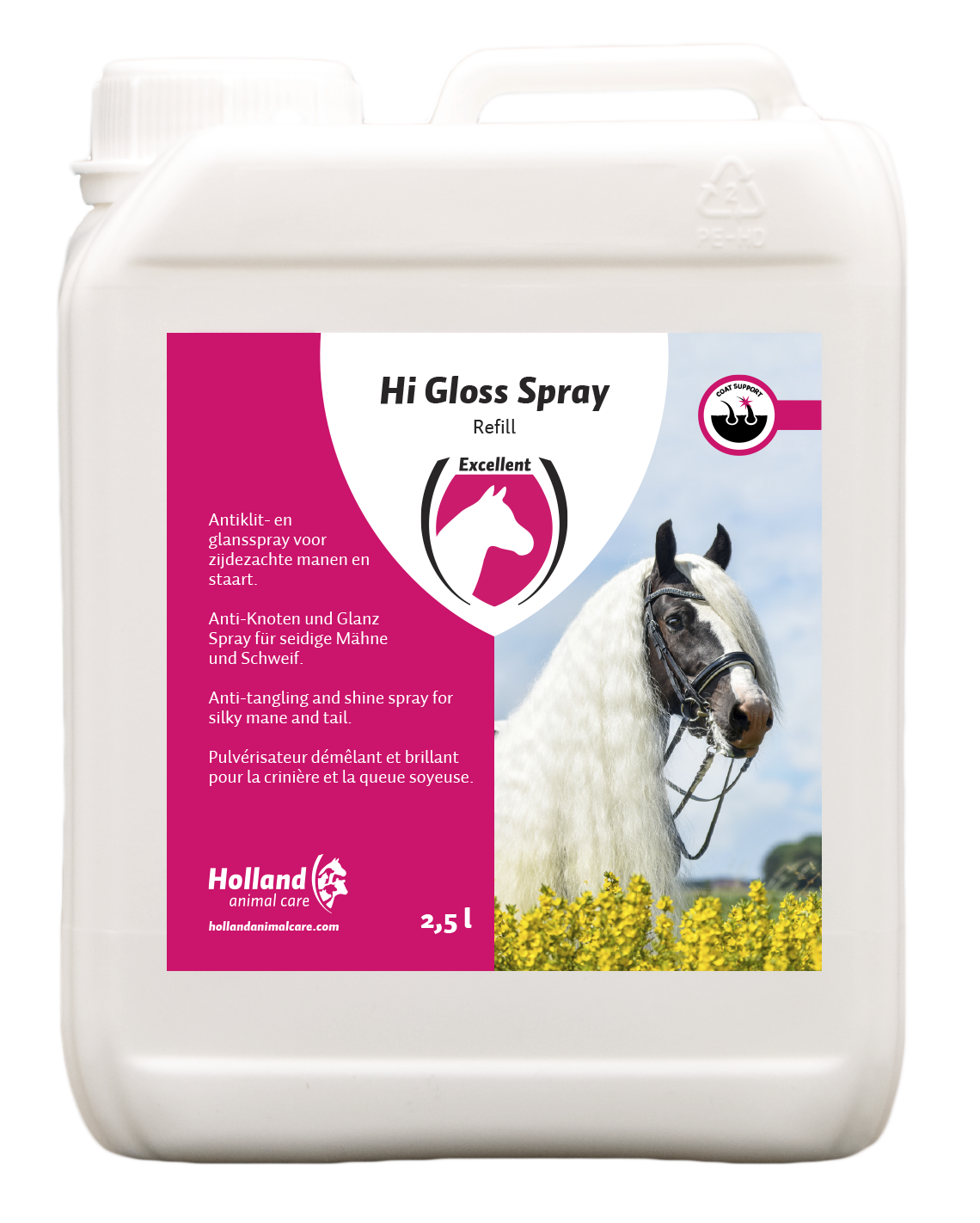 Tail and mane care for horse