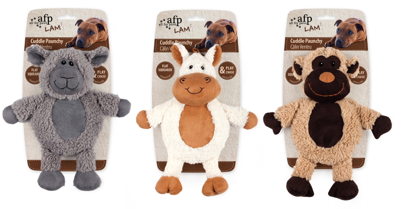 Beeping plush dog toy