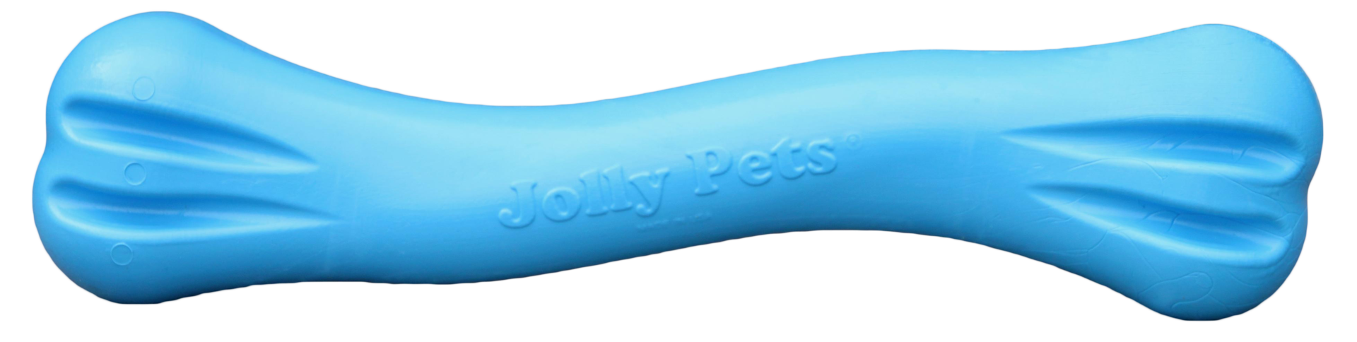 bone strong durable TPE M L 19 cm blue dog toy