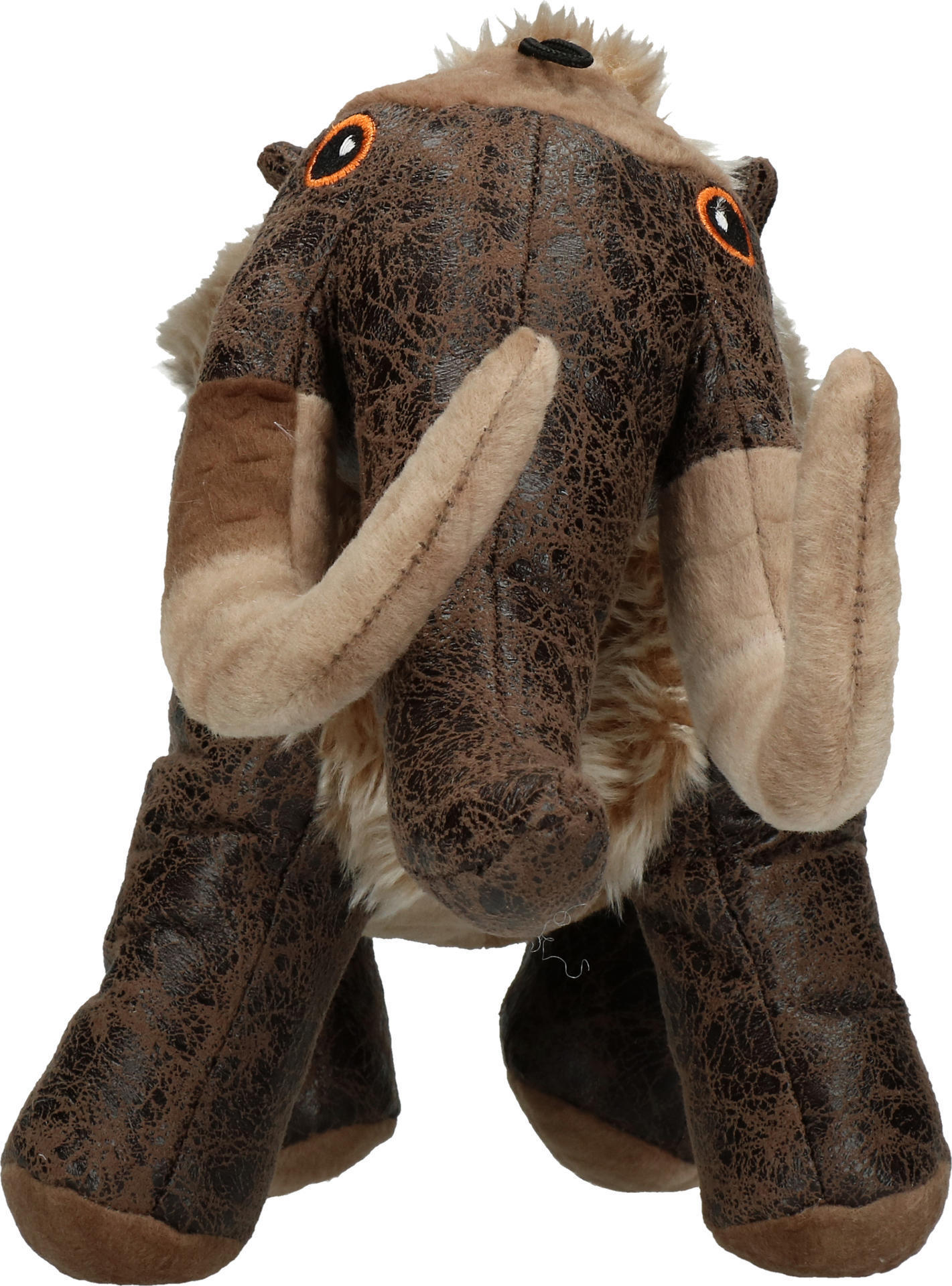 Mammoth soft material dark brown dog toy