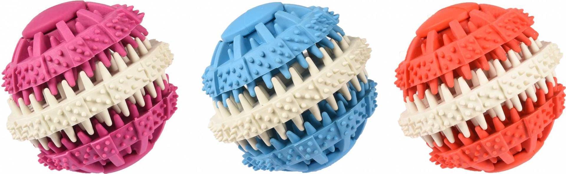 Tooth cleaning dog ball