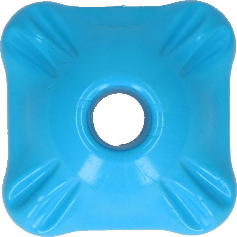 Flex-n-Chew square chew toy with blue reward wall fillable dog toy