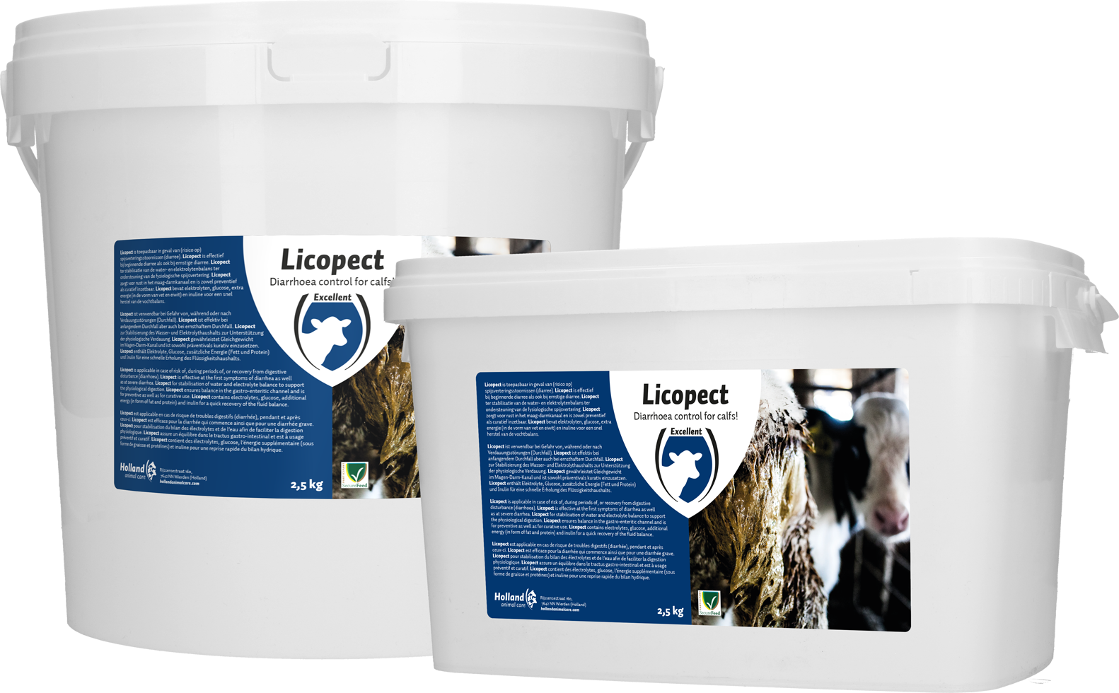 Licopect against diarrhoea, cattle calf rearing
