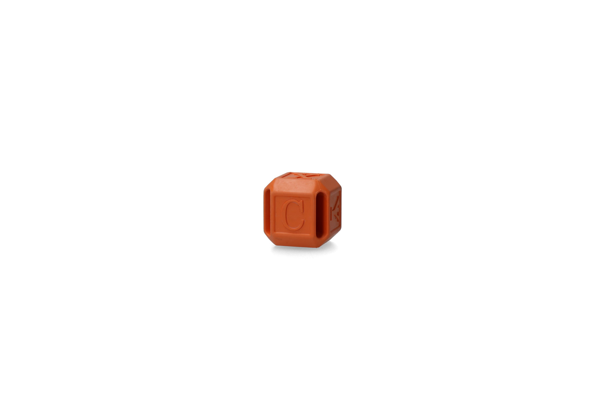 Cube orange dog toy