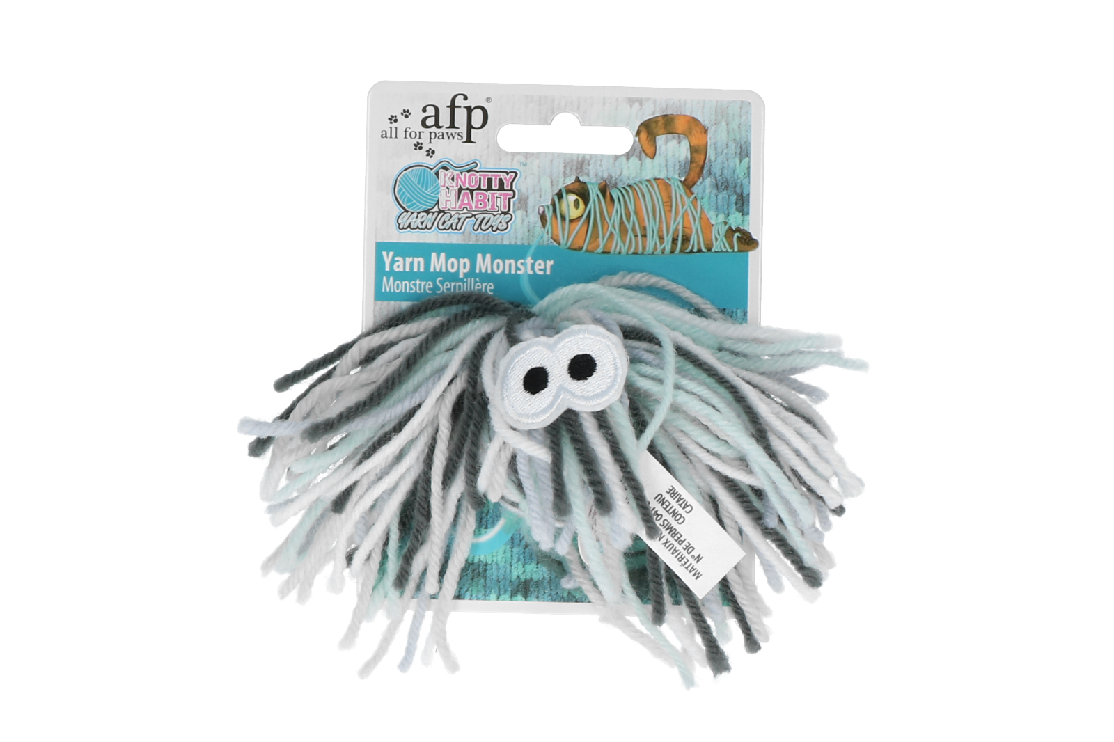 Knotty Habit - Fonal Mop monster cat toy