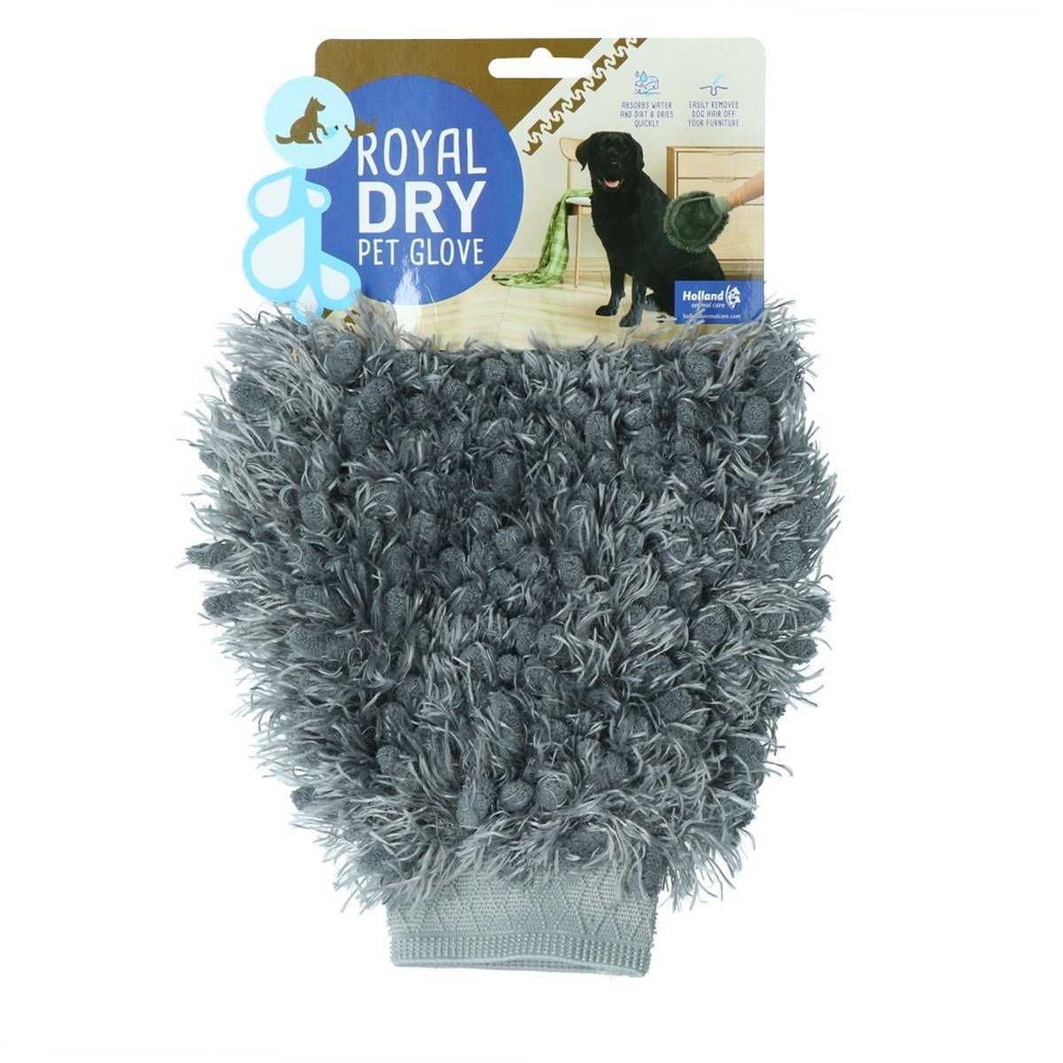 Dog grooming gloves