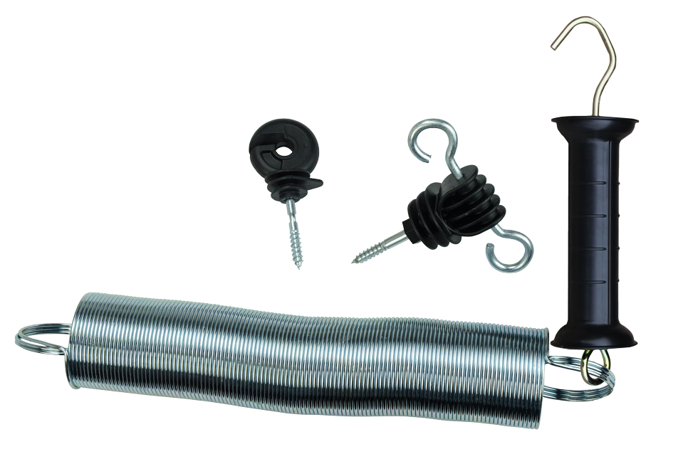 gate handle set with hooks with spring 5 cm barn livestock