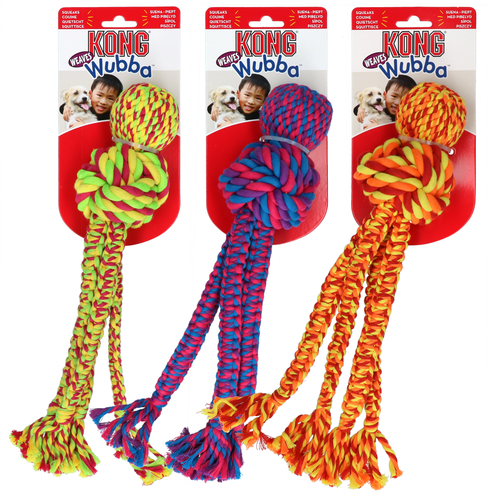Wubba beeper rope toy L multi-colour dog toy