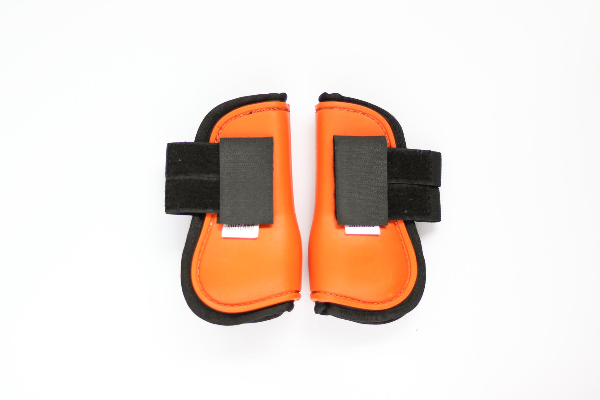 11114 Tendon protection boots shetland orange horse foot protection