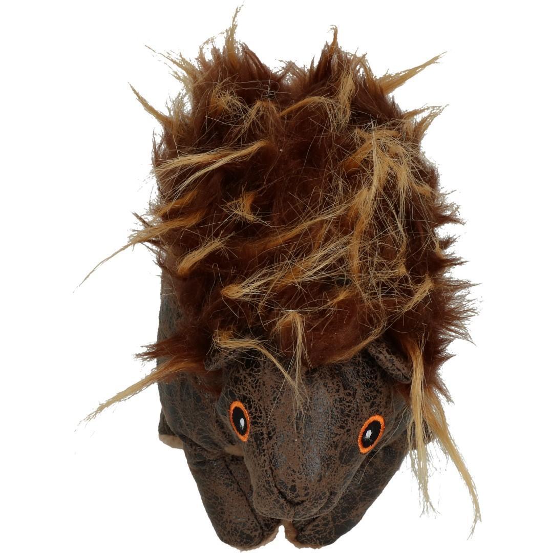 dark brown badger soft dog toy