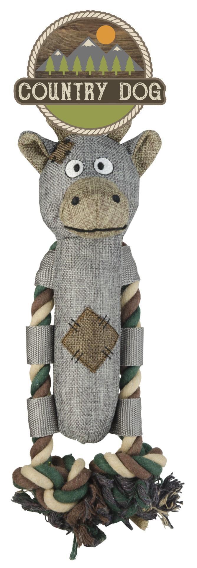 dog with rope dog toy plush