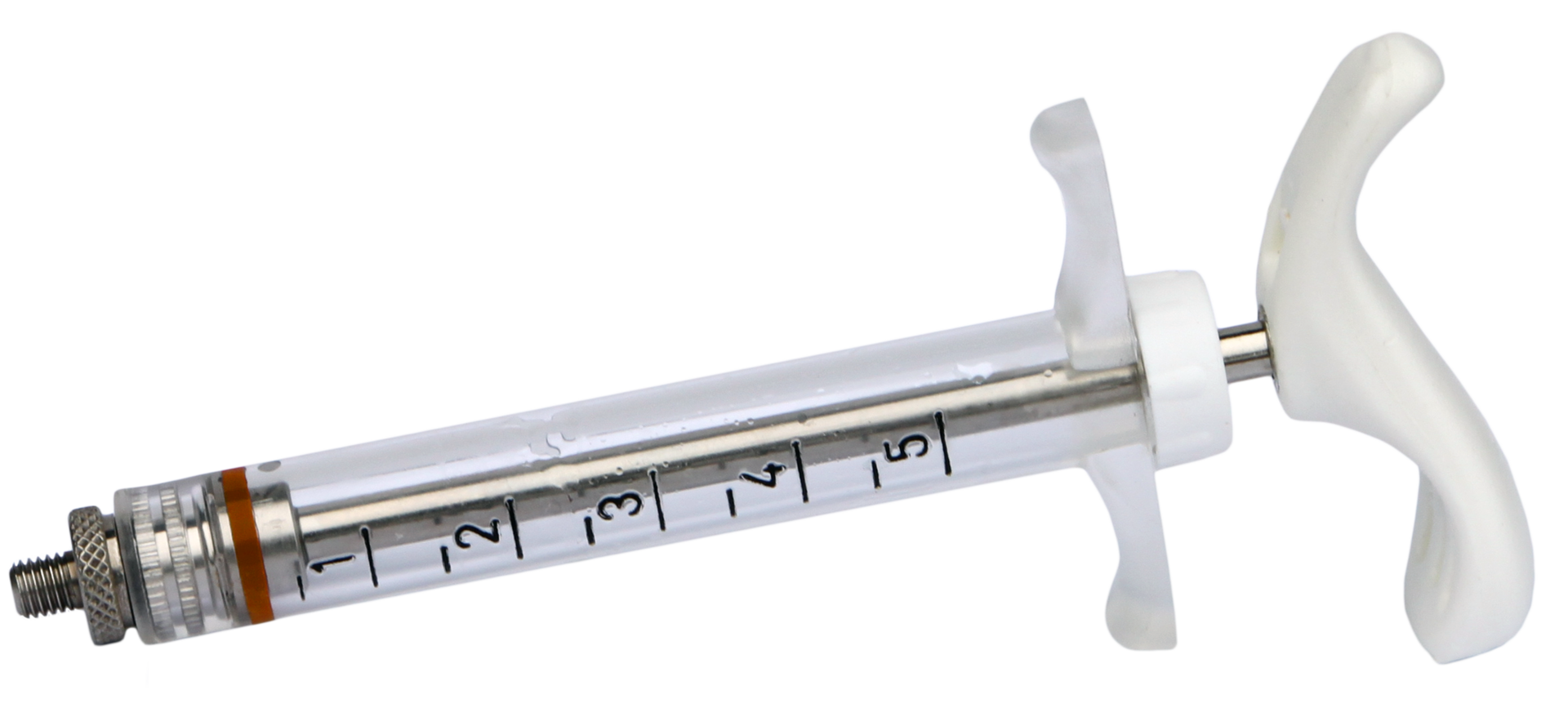 Nylon 5 ml threaded bovine syringe, injection