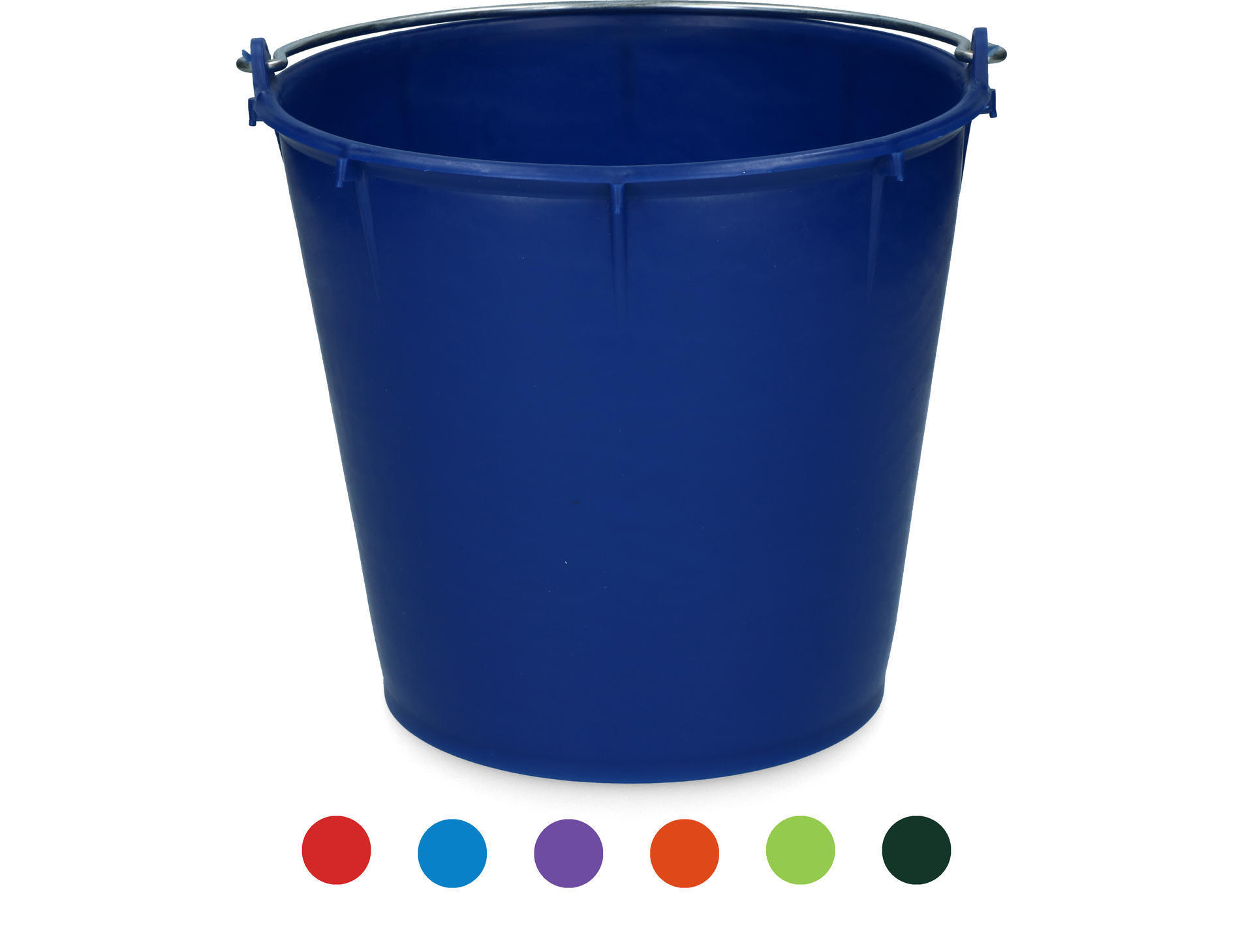 bucket 7 l with handle dark blue stable animal housing feeding drinking technology feeding bowls
