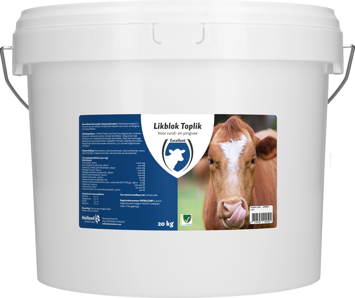 Toplik cattle/heifer for supplementary minerals