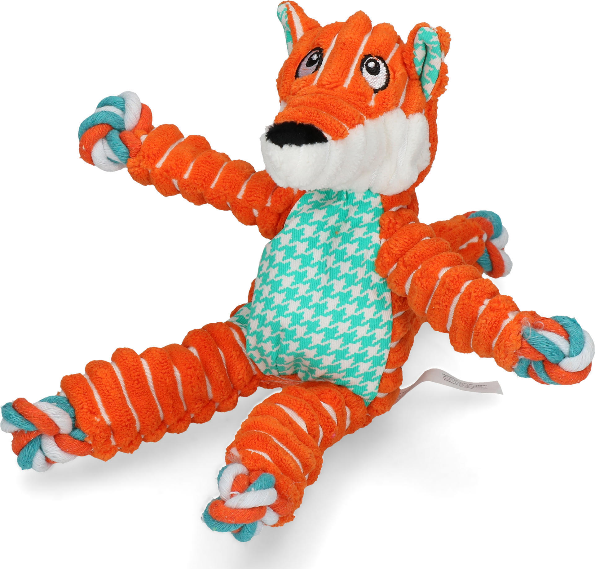Rope and fox figurine small medium dog toy ropes
