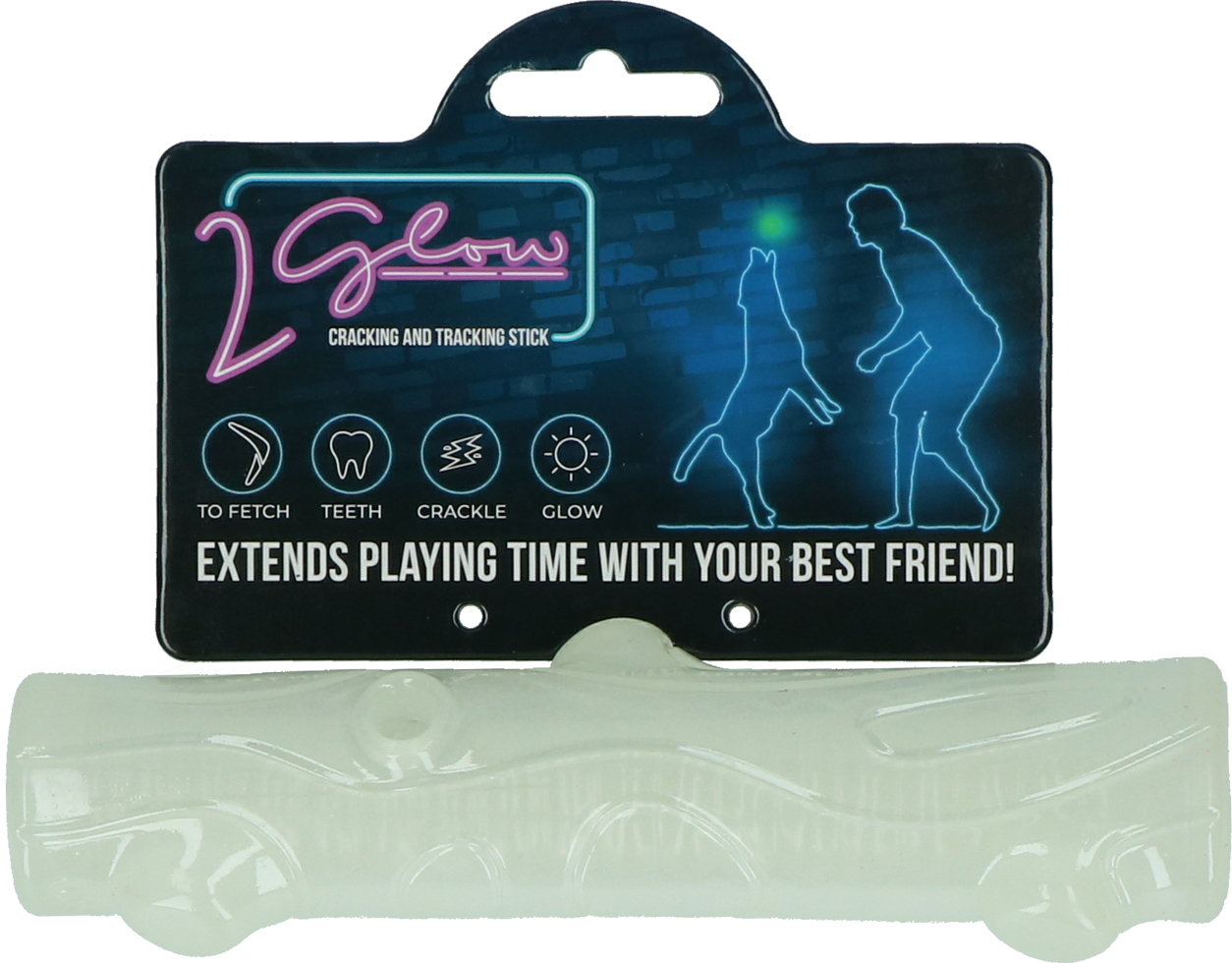 Light up and tracking stick dog toy chew toy