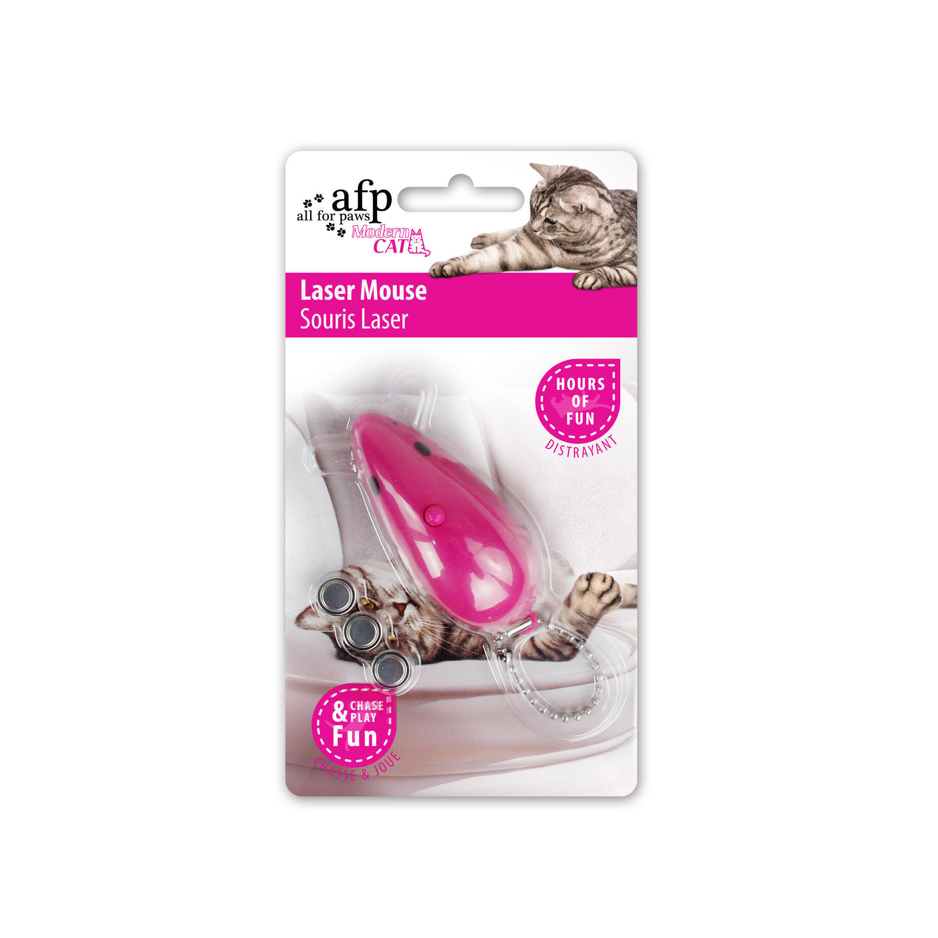 Modern cat - laser mouse cat toy