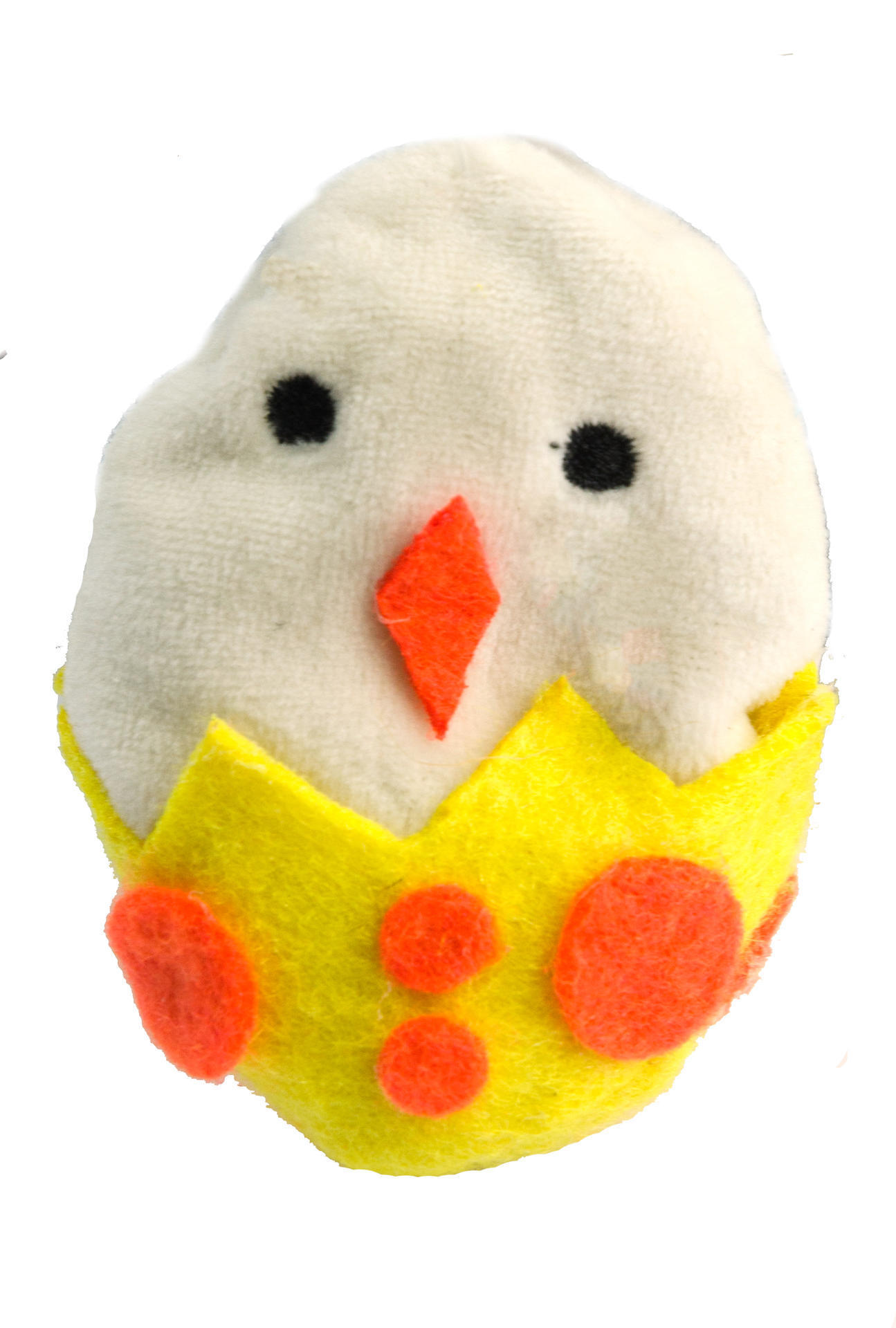Crazy cat easter chick with cat root plush cat toy
