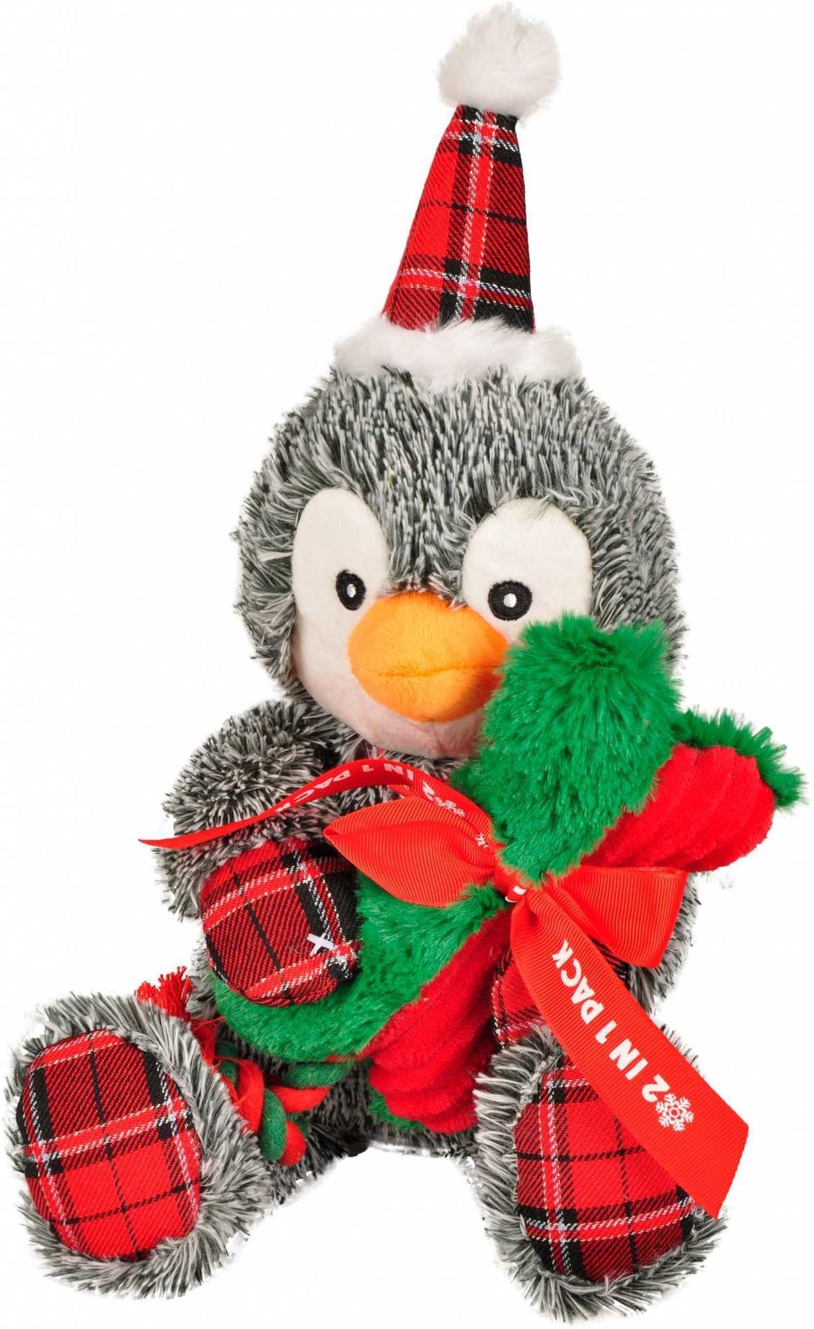 Christmas toy penguin 43 cm plush dog toy