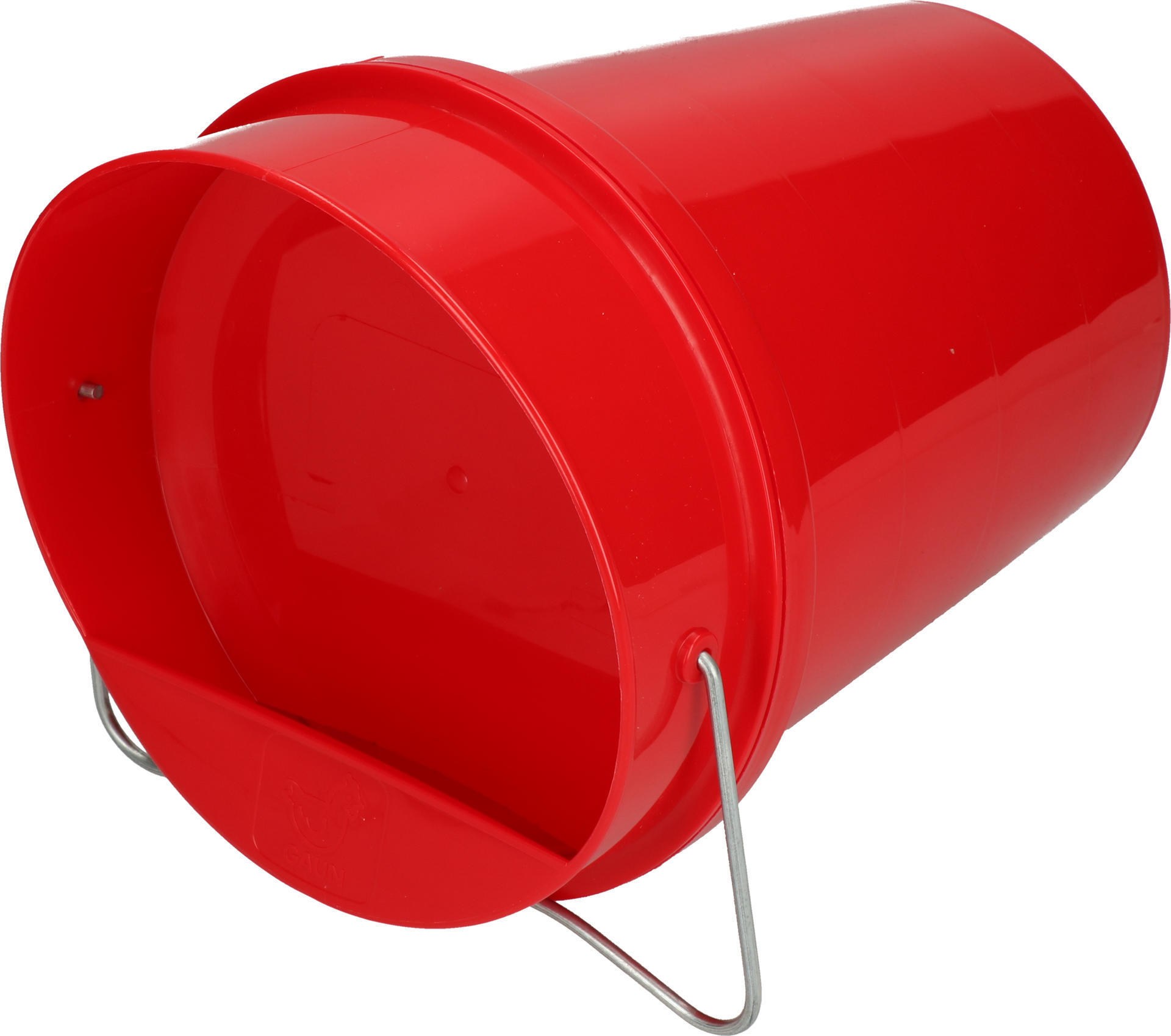 Poultry drinking plastic drinking spoon 6 l red