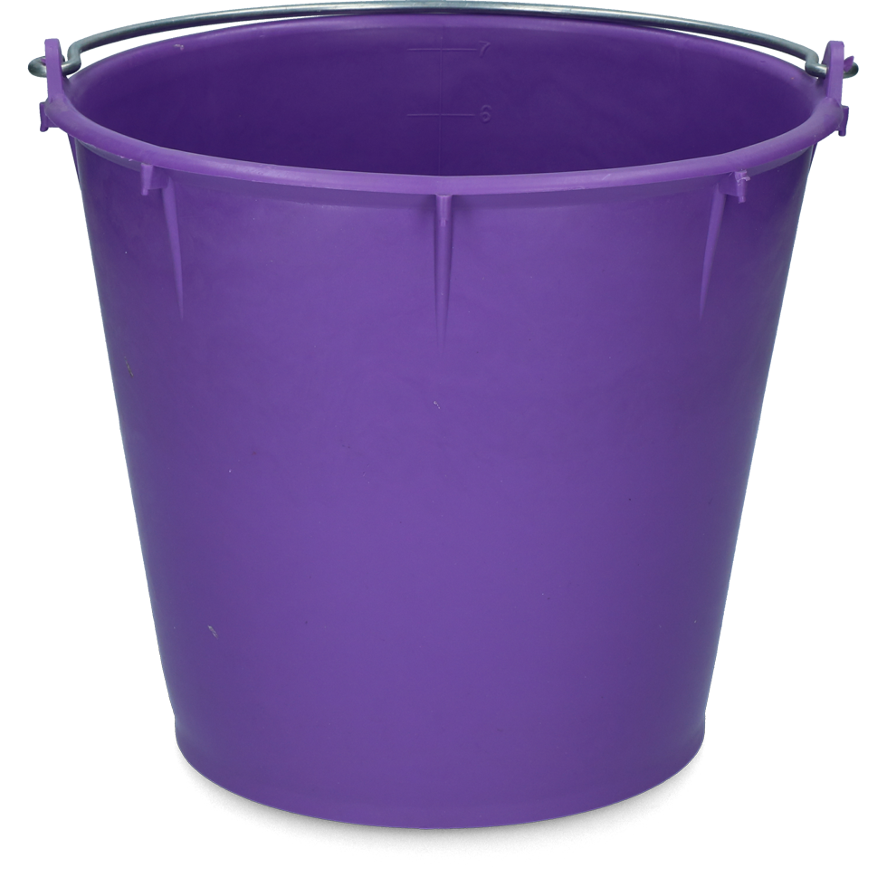 bucket 7 l purple with handle barn livestock feeding feeding technology feeding bowls