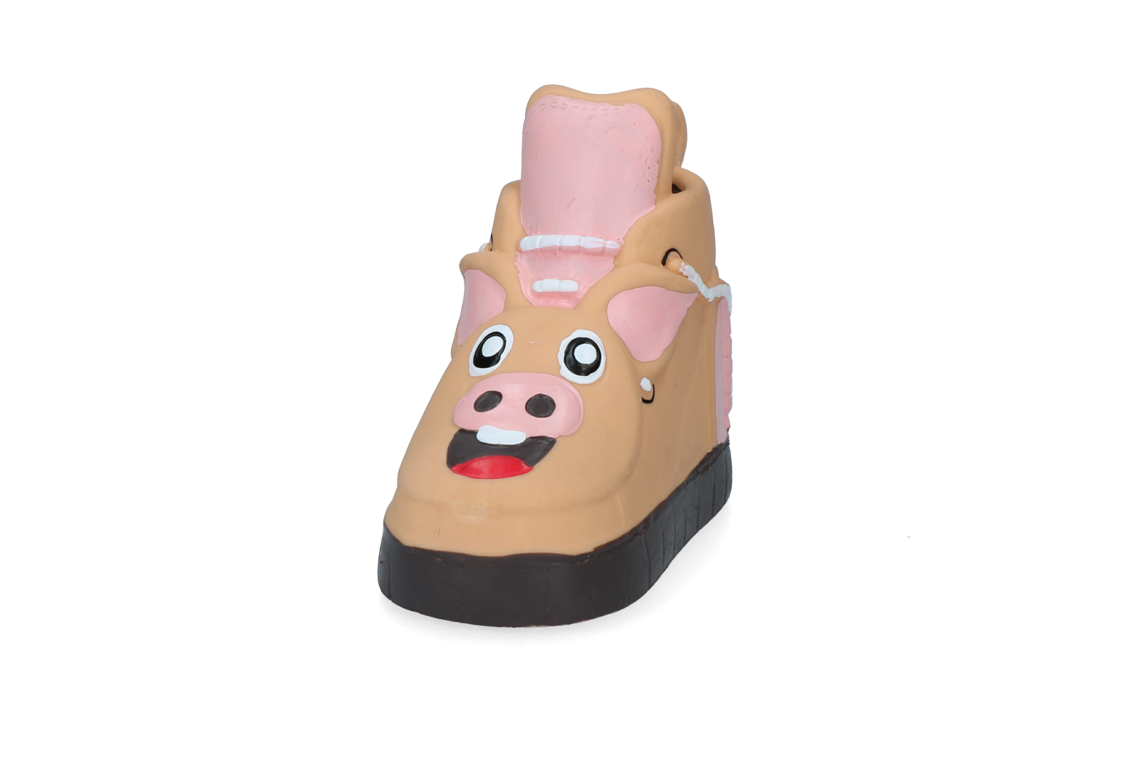 Doggies whistling dog toy shoe shape with pig motif