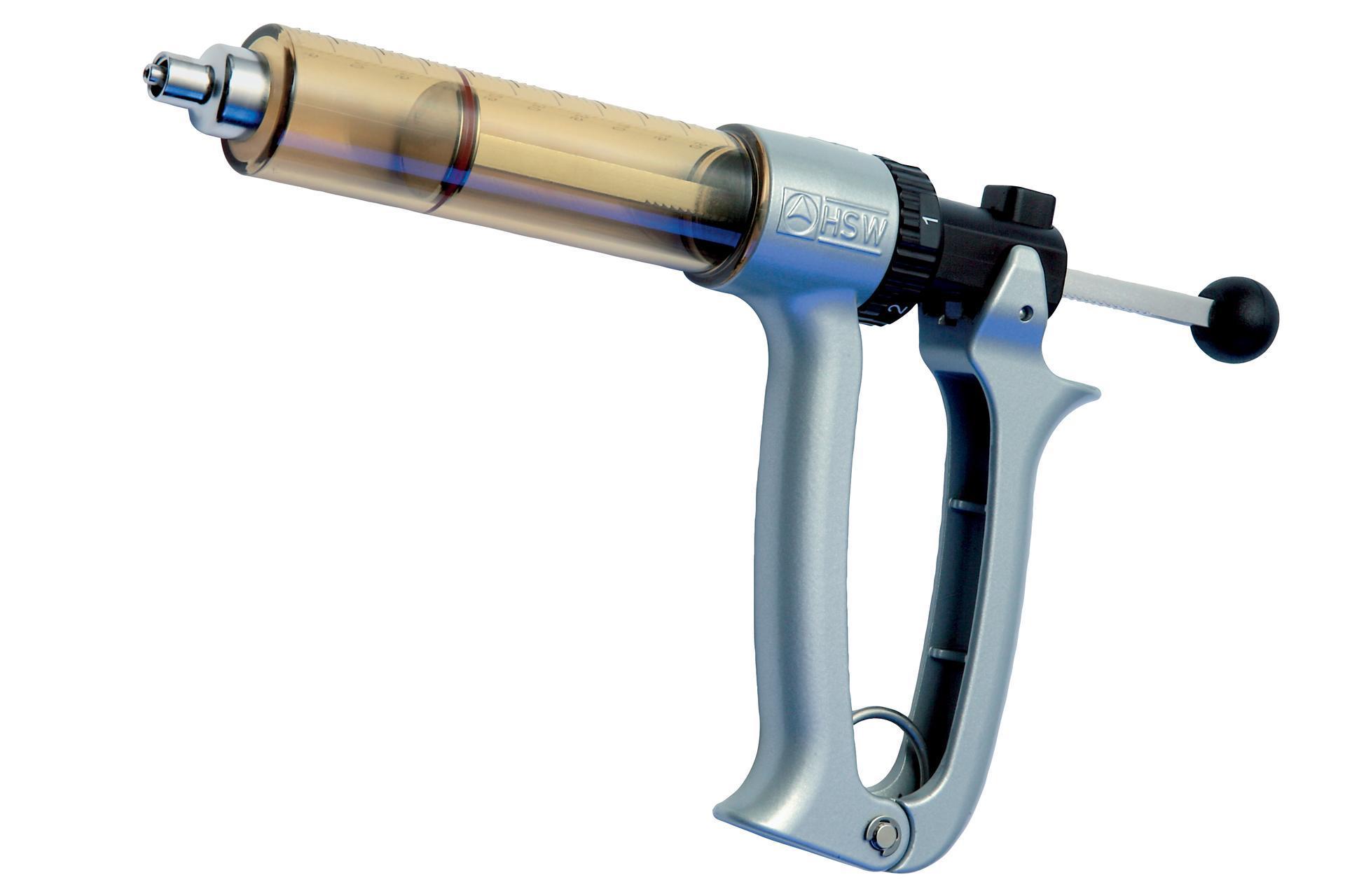 Multi-dose syringe gun 50 cm3 LL, cattle syringe, injection
