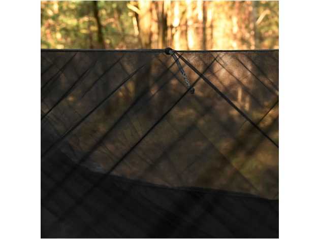 Dragonfly V2 long hammock with mosquito net black