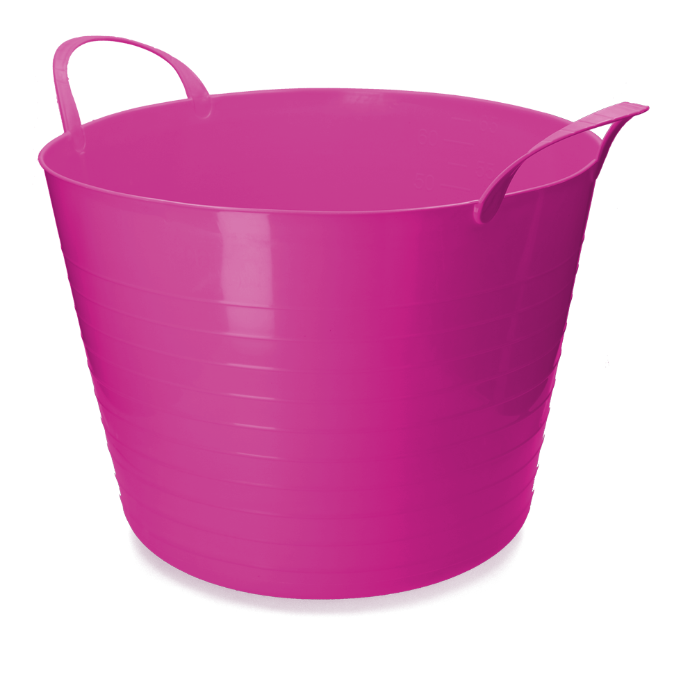 V Trug Flexi trough pink 65 l stable animal housing feeding drinking technology