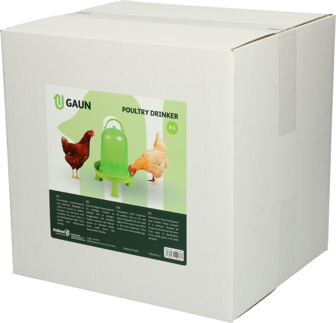 Poultry drinker with foot 5 l lemon green