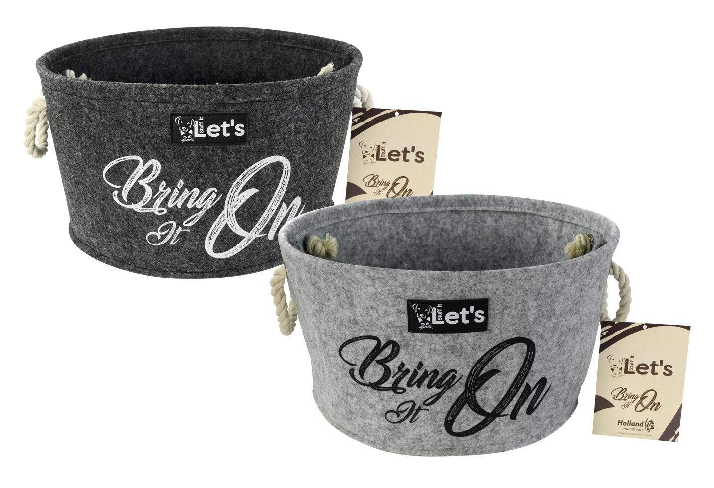 Fill your Grijs cat toy collector basket