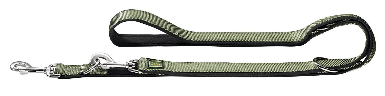 Dog leash black olive