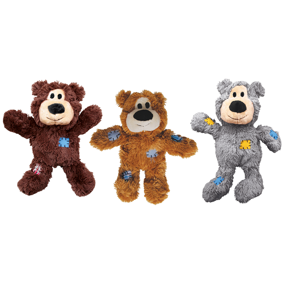 WildKnots Bears XS multicoloured plush dog toy